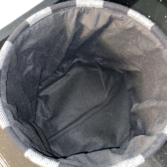 SET/3 Black & White Buffalo Check Soft Sided Nesting Baskets Storage w/ Handles - Picture 14 of 15